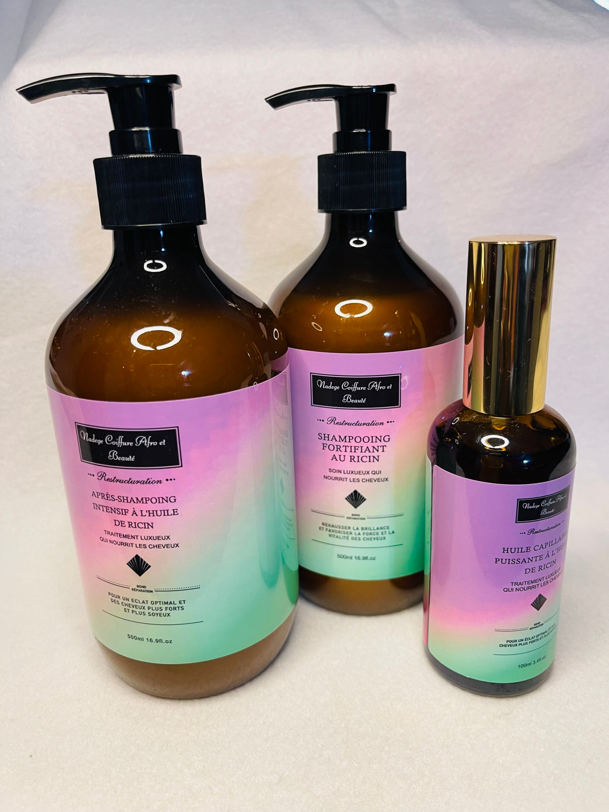 Gamme capillaire fortiant nadège coiffure afro et beauté